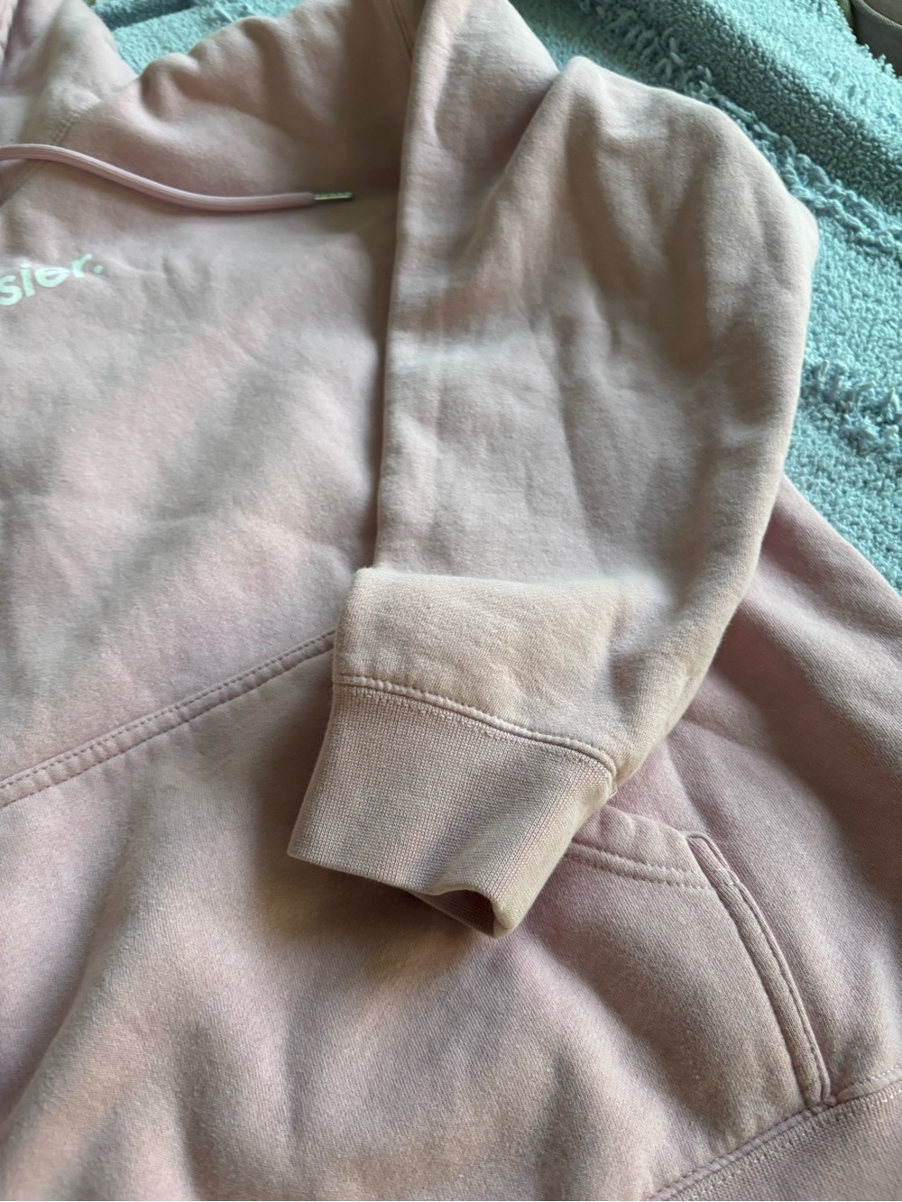 Glossier Soft Pink Classic Logo Hoodie - Picture 7 of 10